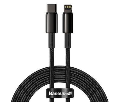 Baseus Gold Fast Charging Data Cable USB-C To Lightning PD 20W 2m Black (CATLWJ-A01)