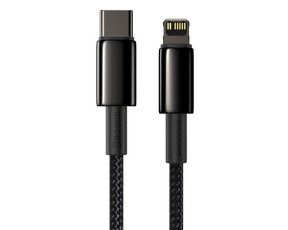 Baseus Gold Fast Charging Data Cable USB-C To Lightning PD 20W 2m Black (CATLWJ-A01)